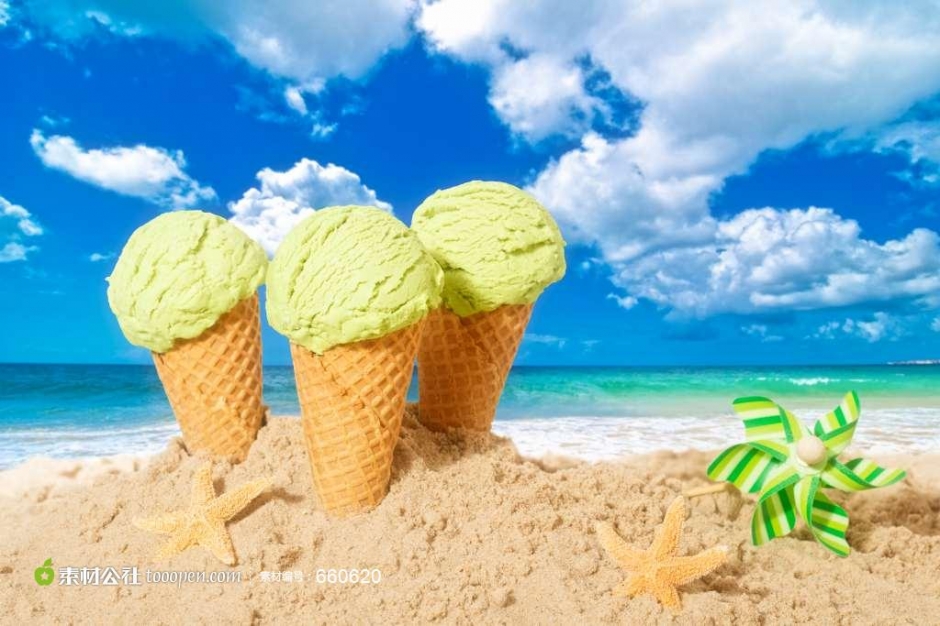 夏日水果冰淇淋