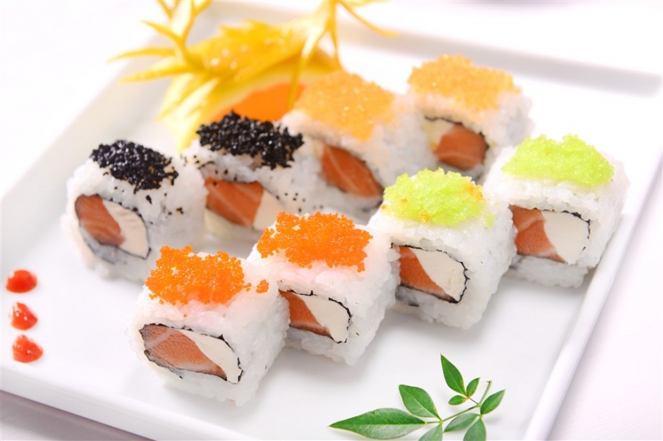 日本大盘寿司图片 日本寿司美食写真图片素材