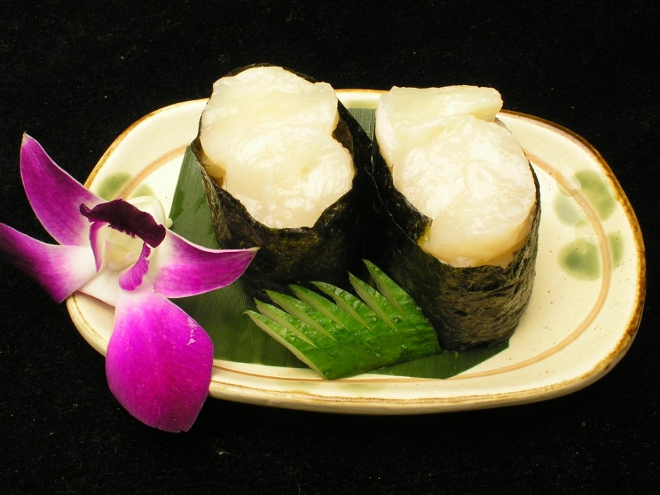 日式寿司图片大  韩式 象牙贝寿司美食图片大全