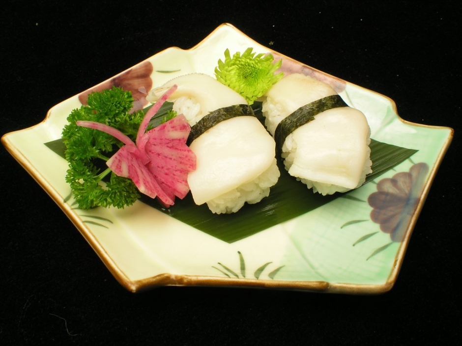 日式寿司图片大  韩式 象牙贝寿司美食图片大全
