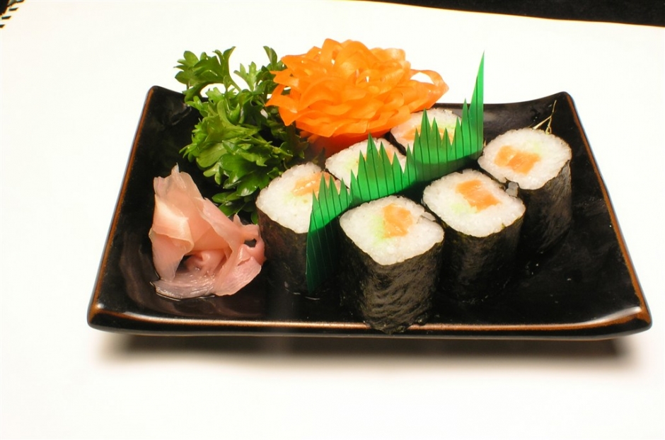 三文鱼寿司图片大全   日式韩式美食超清图片精选合辑