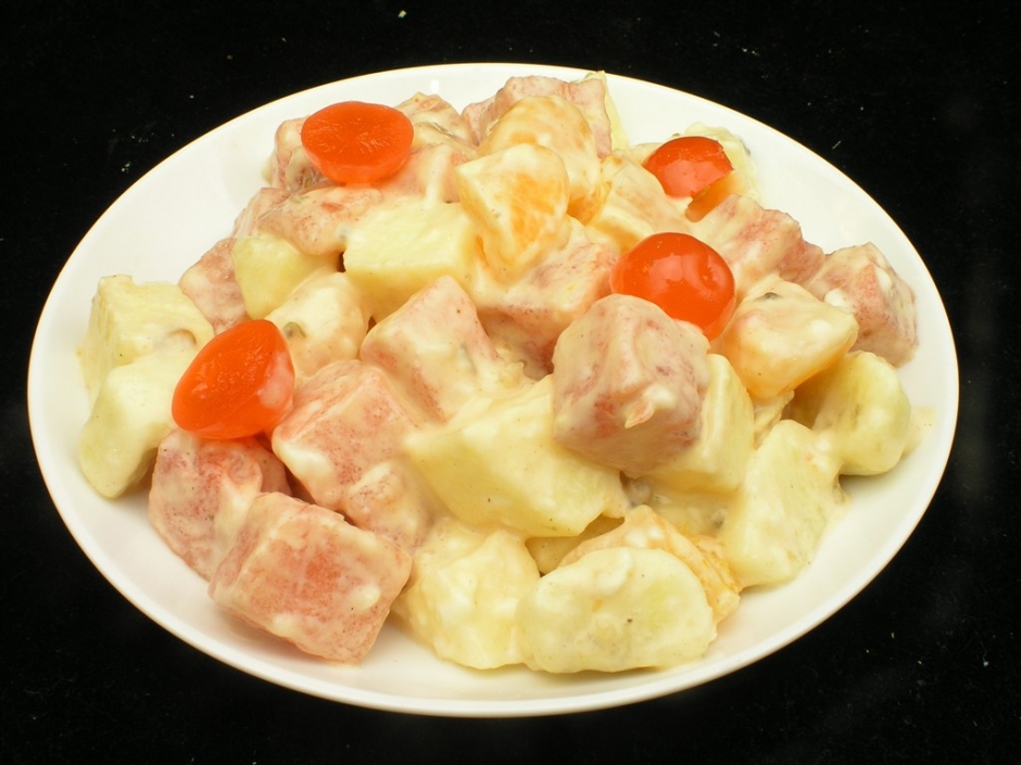 水果沙拉图片 水果沙拉三凉菜系列美食素材图片