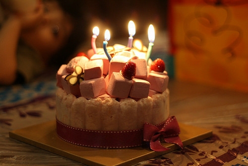 生日派对蛋糕图好吃的生日的蛋糕图片
