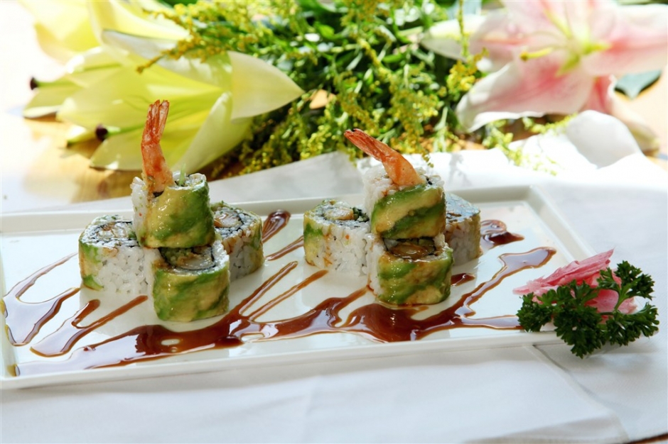 日本大盘寿司图片 日本寿司美食写真图片素材