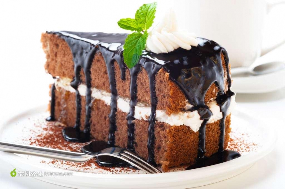 黑米蛋糕图片 奶油蛋糕美食素材图片欣赏