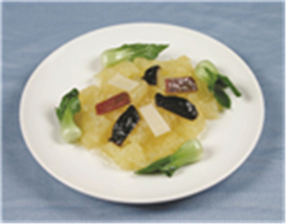 三鲜扒鱼肚二中式菜品美食素材图片