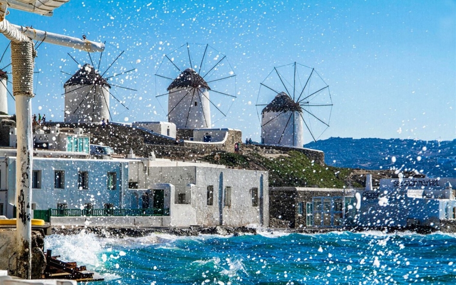 希腊米高诺斯岛唯美风景桌面壁纸
