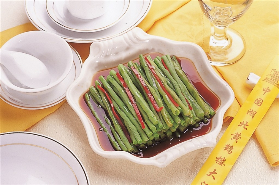 家乡豆角凉菜系列美食素材图片