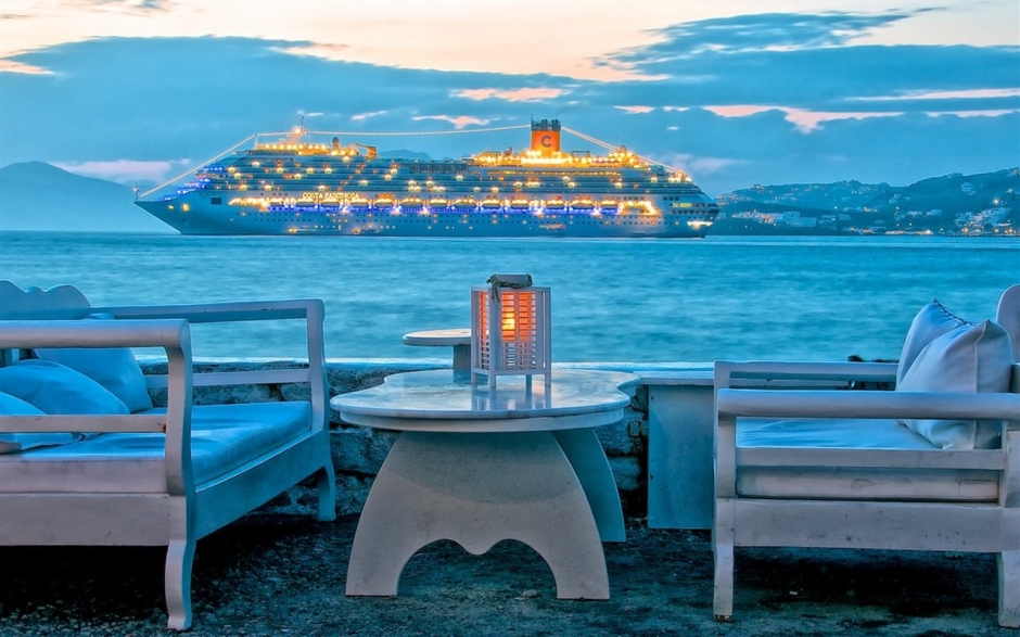 希腊米高诺斯岛唯美风景桌面壁纸