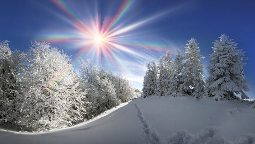 北方农村雪景图片 北方山林雪景高清图片大全