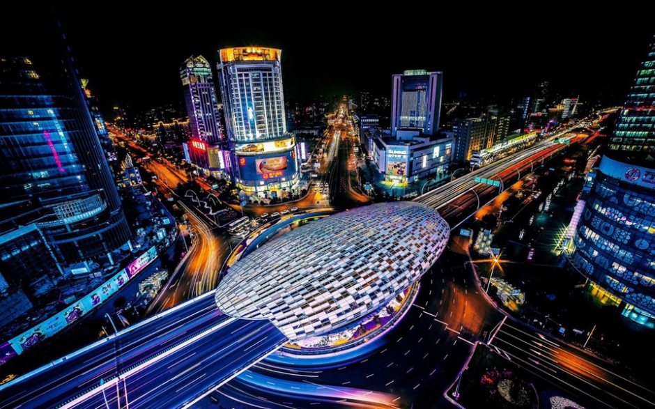 邯郸城市夜景图片 韩国首尔城市风光夜景图片