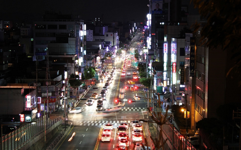 邯郸城市夜景图片 韩国首尔城市风光夜景图片