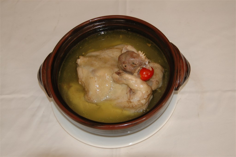 土鸡钵中式菜品美食素材图片