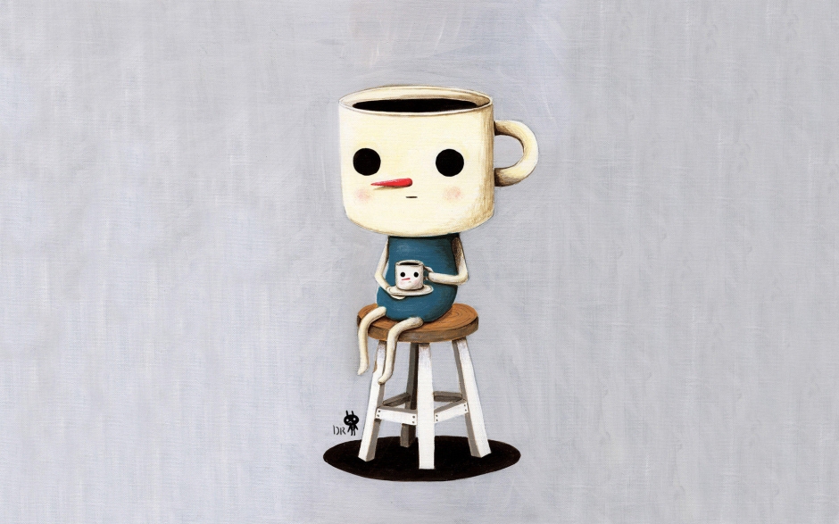 手绘简约壁纸 简约创意手绘卡通图案