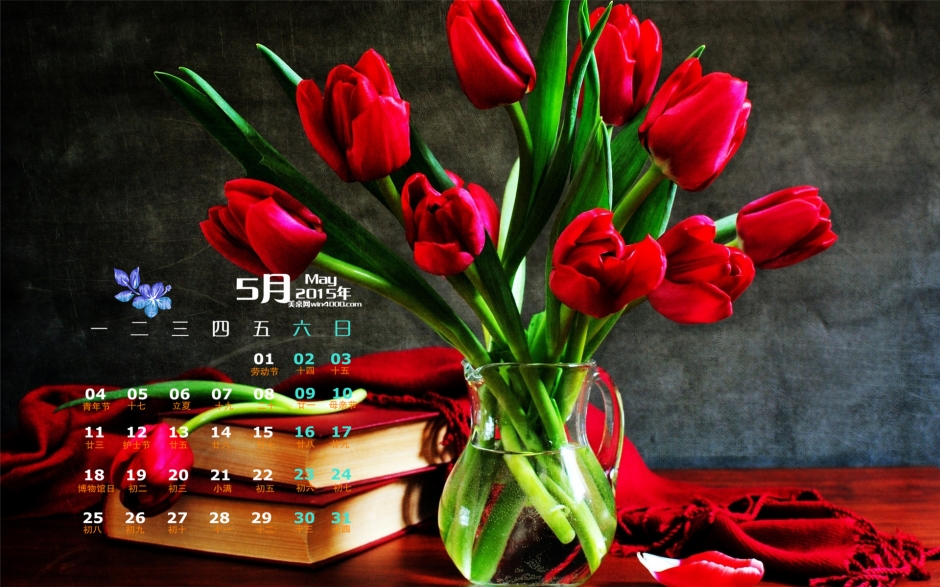 2015年5月日历壁纸精选大自然清新唯美的花卉鲜花素材高清图片2