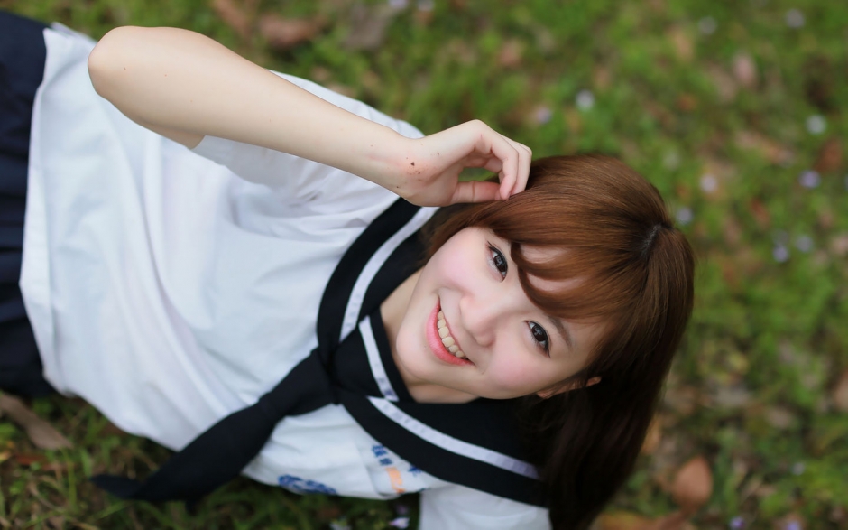 清纯美女高清壁纸桌面 清纯可爱美女日系唯美写真