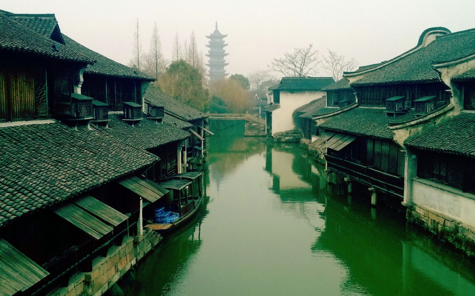 浙江鱼米之乡乌镇高清风景壁纸