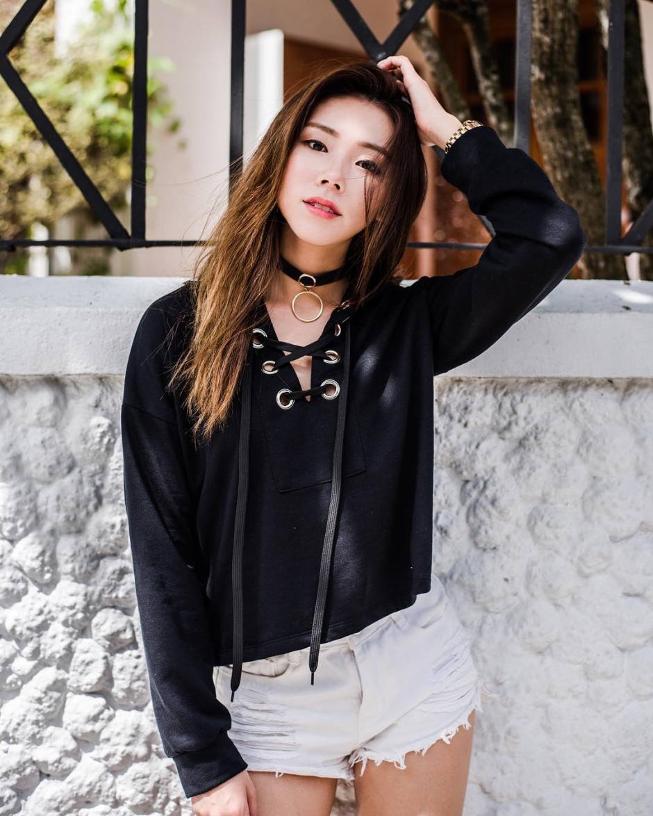 时尚美女Mongchin Yeoh比基尼私房照