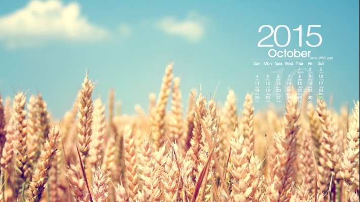 2015年10月风景日历壁纸