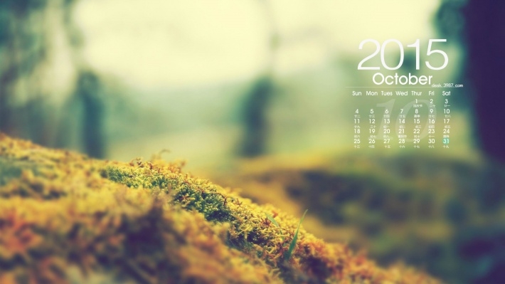 2015年10月风景日历壁纸
