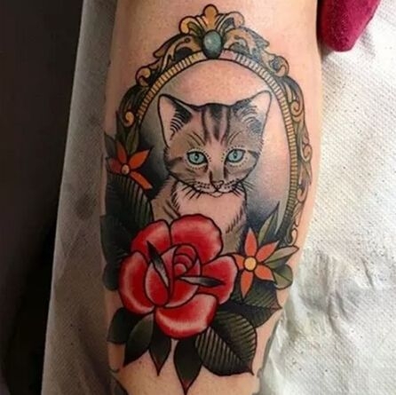 猫咪图案个性纹身素材