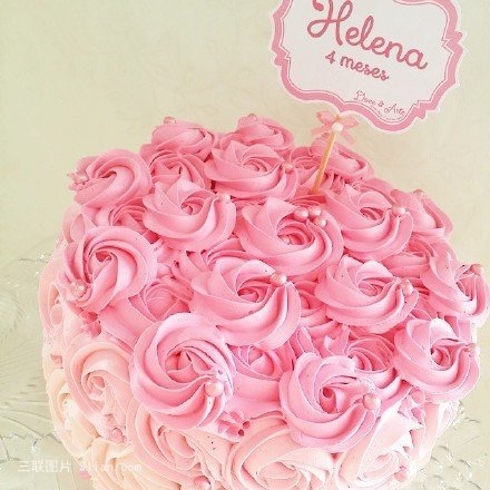 玫瑰花蛋糕图片 漂亮的玫瑰花蛋糕