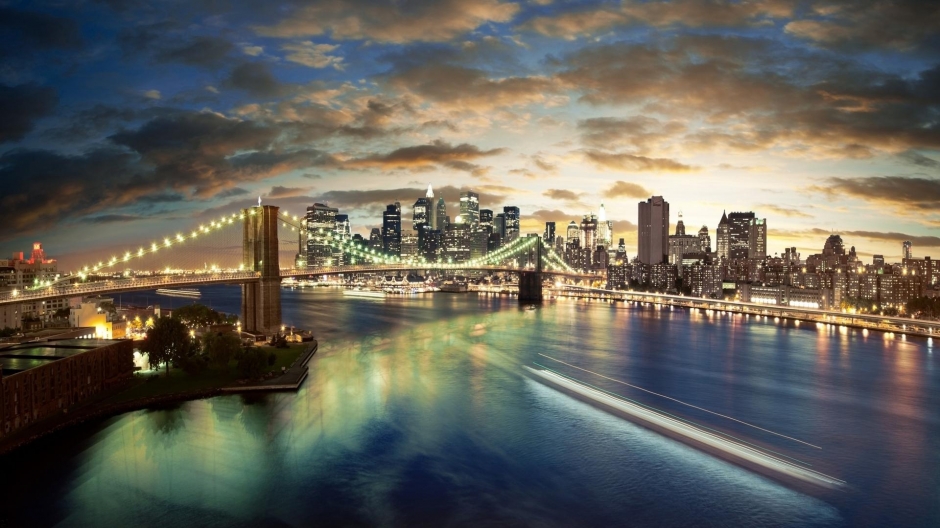 城市繁华夜景图片大全 唯美城市大桥繁华夜景高清图集