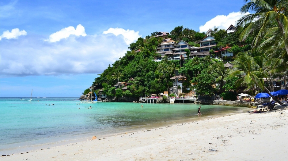 阳光沙滩菲律宾海边风景壁纸