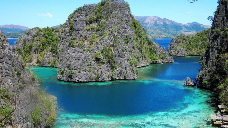 阳光沙滩菲律宾海边风景壁纸