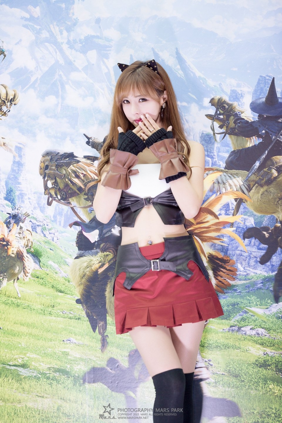 韩国美女徐珍儿制服短裙写真