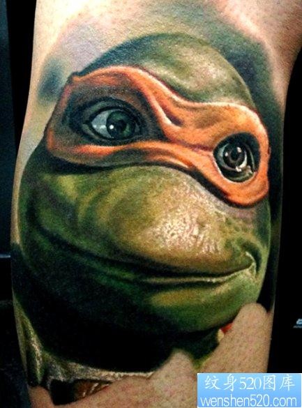 推荐一张忍者神龟纹身作品
