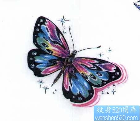 推荐一个漂亮的蝴蝶纹身图案