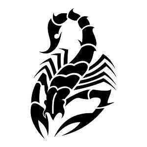 蝎子纹身图片:图腾蝎子纹身图片图案