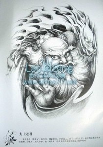 中国传统纹身图片：天神太上老君纹身图片图案
