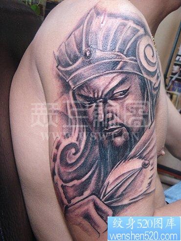 纹身图片：男生纹身图片之经典帅气超酷超赞三国人物纹身图片诸葛亮孔明纹身图片（精品）