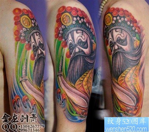 手臂超帅的楚霸王项羽纹身图片
