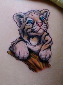 可爱小老虎纹身图片