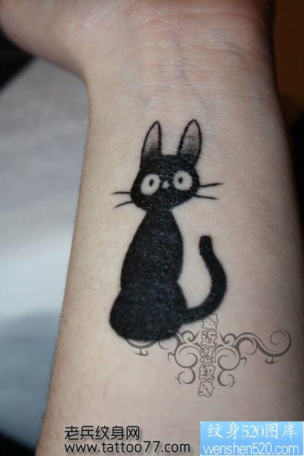 女人纹身图片—可爱图腾猫咪纹身图片