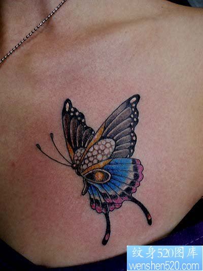 专业纹身：蝴蝶文身图片作品