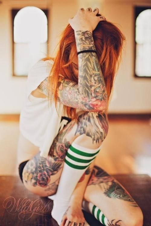 tatto girl的性感纹身