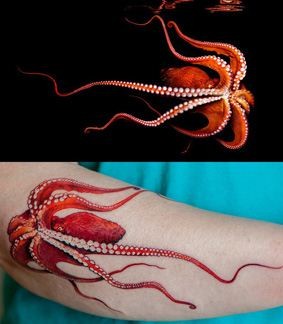 诱惑的最好表达——章鱼纹身