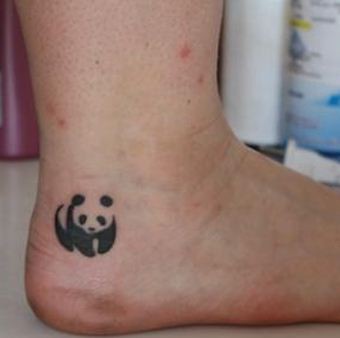 可爱小熊猫纹身图案