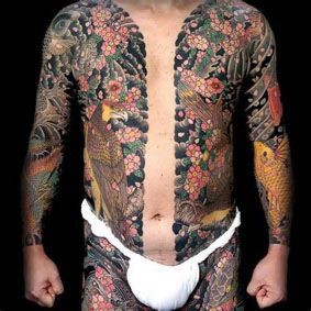 日式半甲纹身图案图案