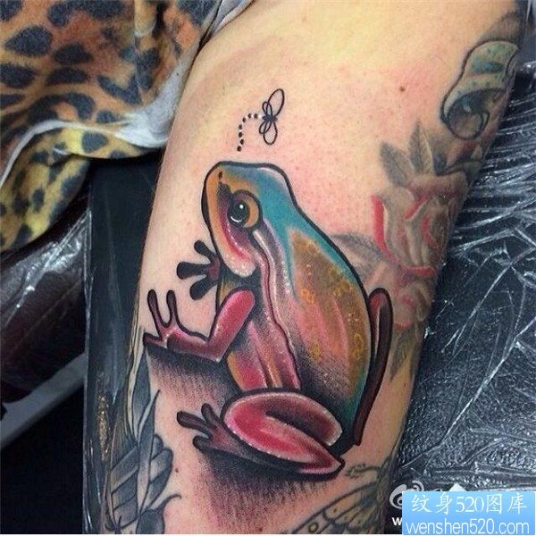 手臂个性青蛙纹身图案