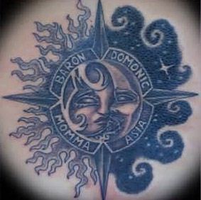 太阳图腾纹身是生命和阳光的代表图案