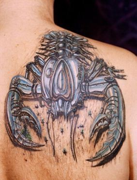 风格迥异的3D大蝎子纹身图案