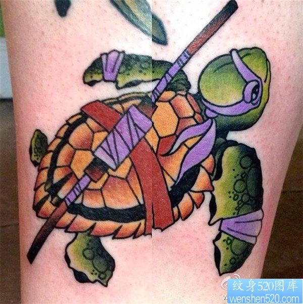 忍者神龟纹身图案