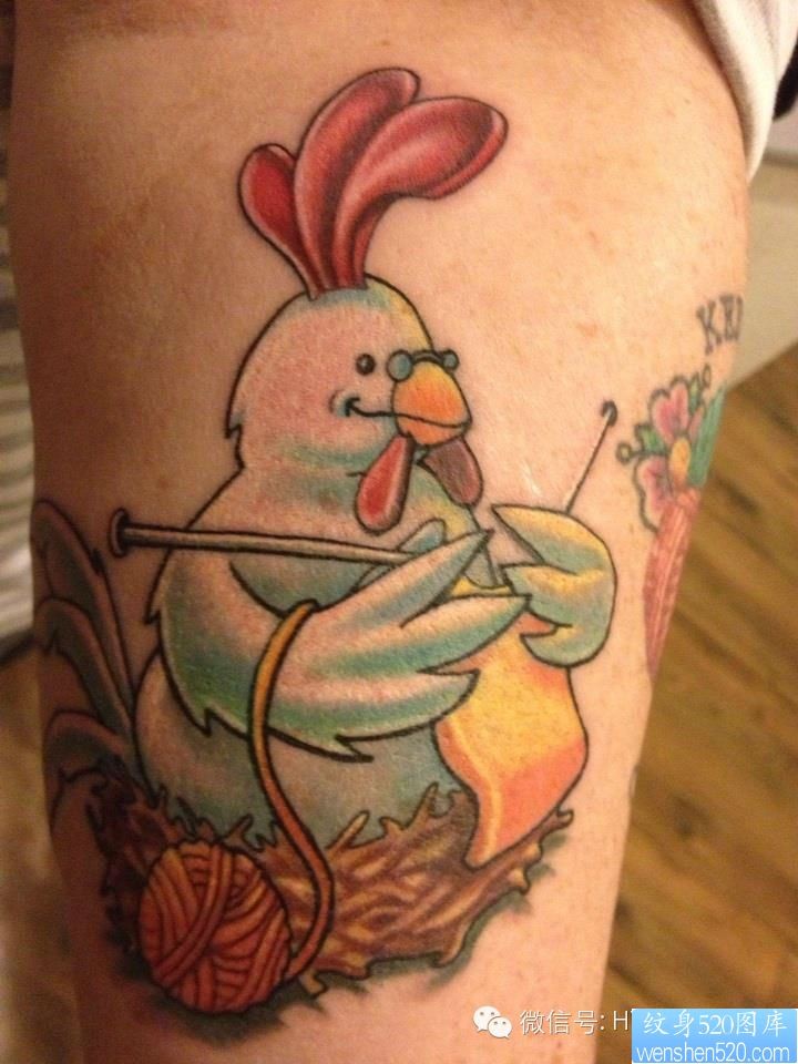 一组tattoo十二生肖の鸡纹身图案由纹身提供
