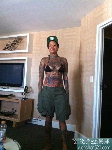 一组霸气女王独特个性刺青套图