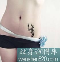 一组美女腰部性感迷人的纹身套图